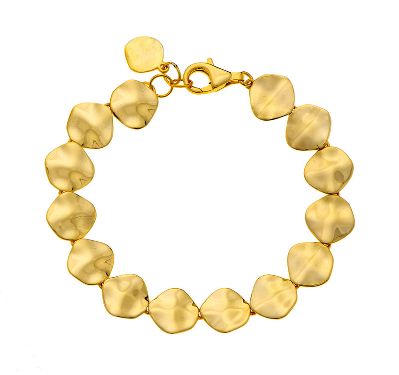 Nava Zahavi Gold Plated Wavy Plates Bracelet