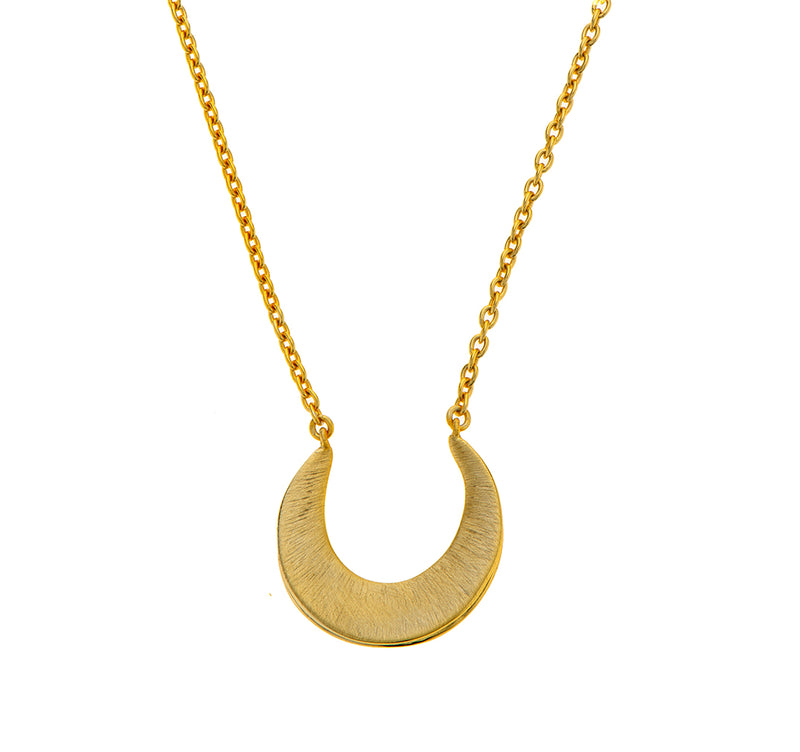 Nava Zahavi Gold Plated Horseshoe pendant Necklace