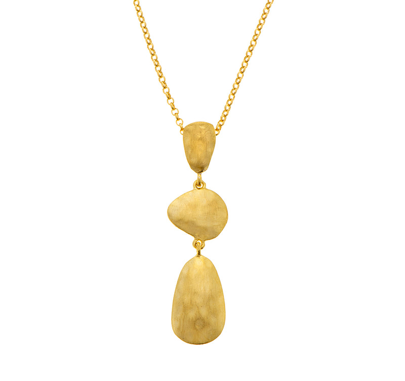 Nava Zahavi Gold Plated Chain with Three Ascending Drops