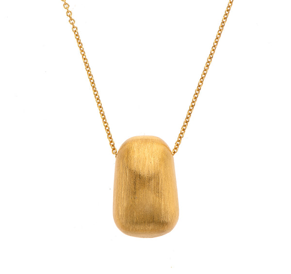 Nava Zahavi Gold Plated Nugget Pendant Necklace