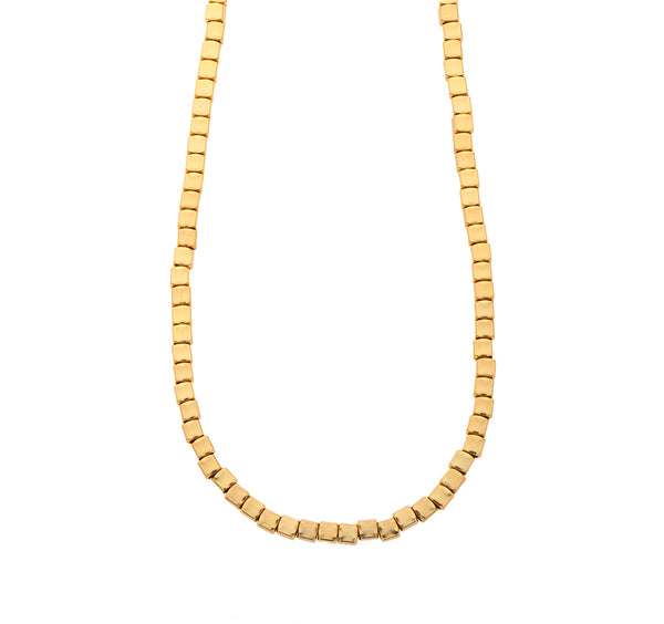 Nava Zahavi Gold Plated Small Cubes Necklace