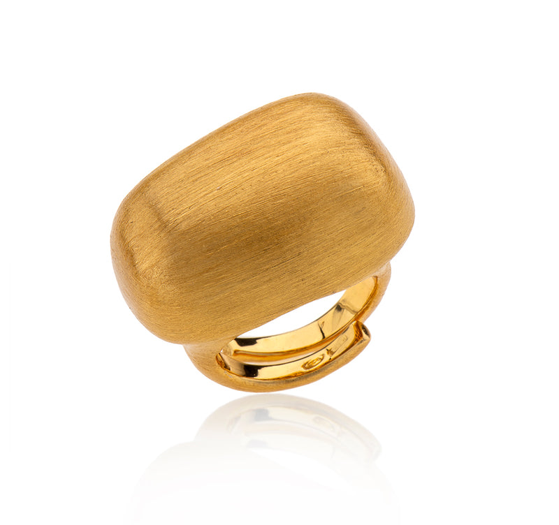 Nava Zahavi Gold Plated Large Nugget Ring