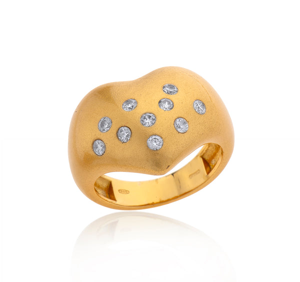 Nava Zahavi Gold Plated Heart Ring