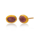 Nava Zahavi Yellow Gold Pinky Stud Earrings